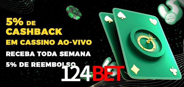 Promoções do cassino ao Vivo 124BET